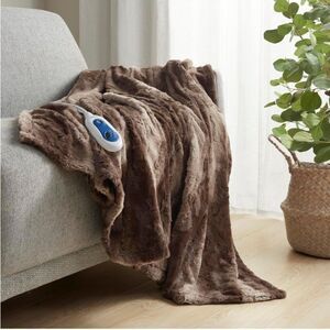 Beautyrest Zuri Reversible Faux Fur to Mink Electric Blanket, 50x70